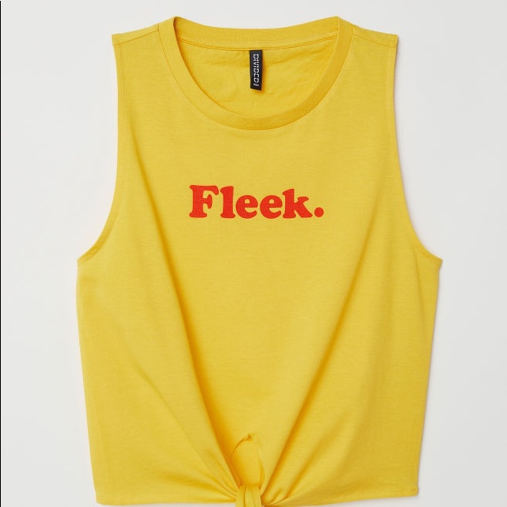 Tie-hem Jersey Top